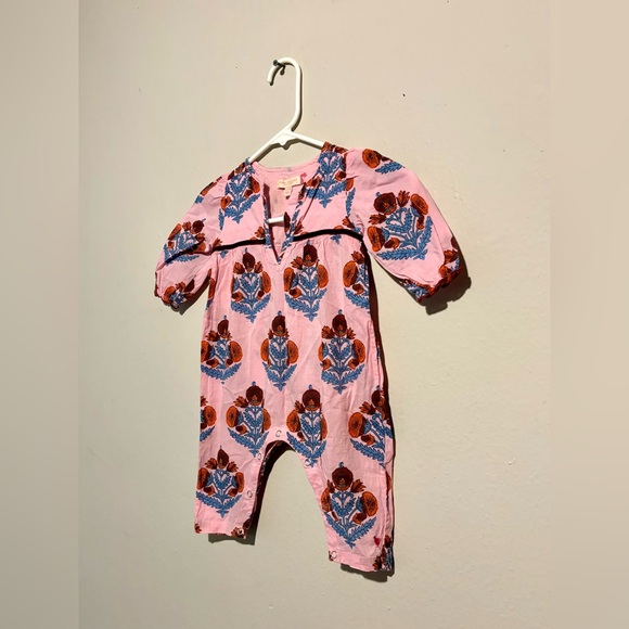 Pink Chicken Pink and Blue Floral Bodysuit - Picture 4 of 6